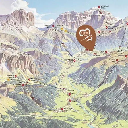 Cesa Planber Mountain View Bike Friendly Bed & Breakfast Canazei